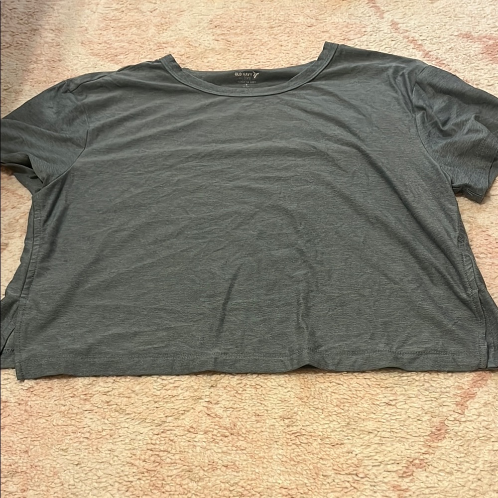 Old Navy Green Boxy Oversized Short Sleeve T-Shirt